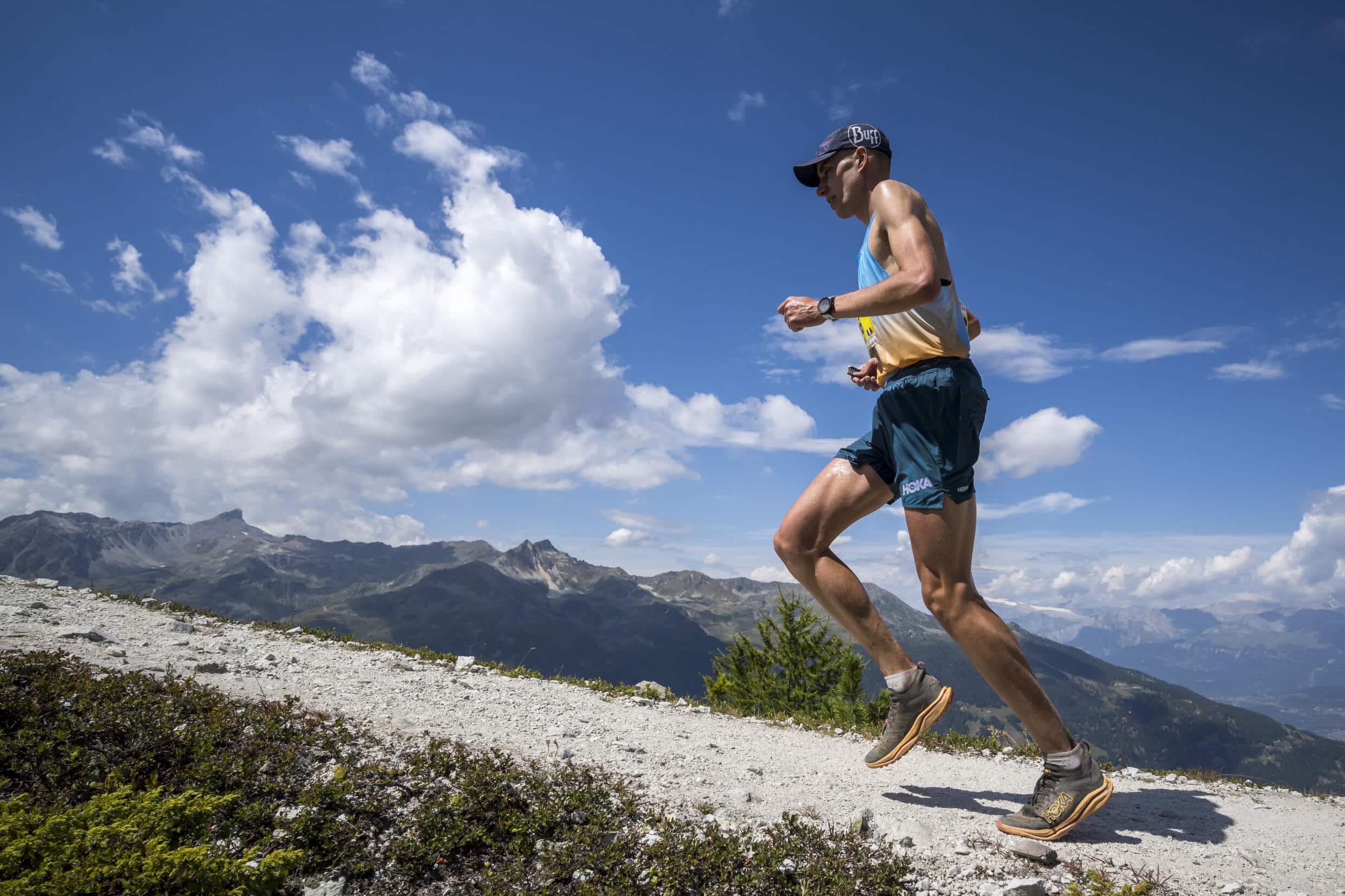 Sylvain Cachard lors du trail Sierre-Zinal, en Suisse, le 12 août 2023